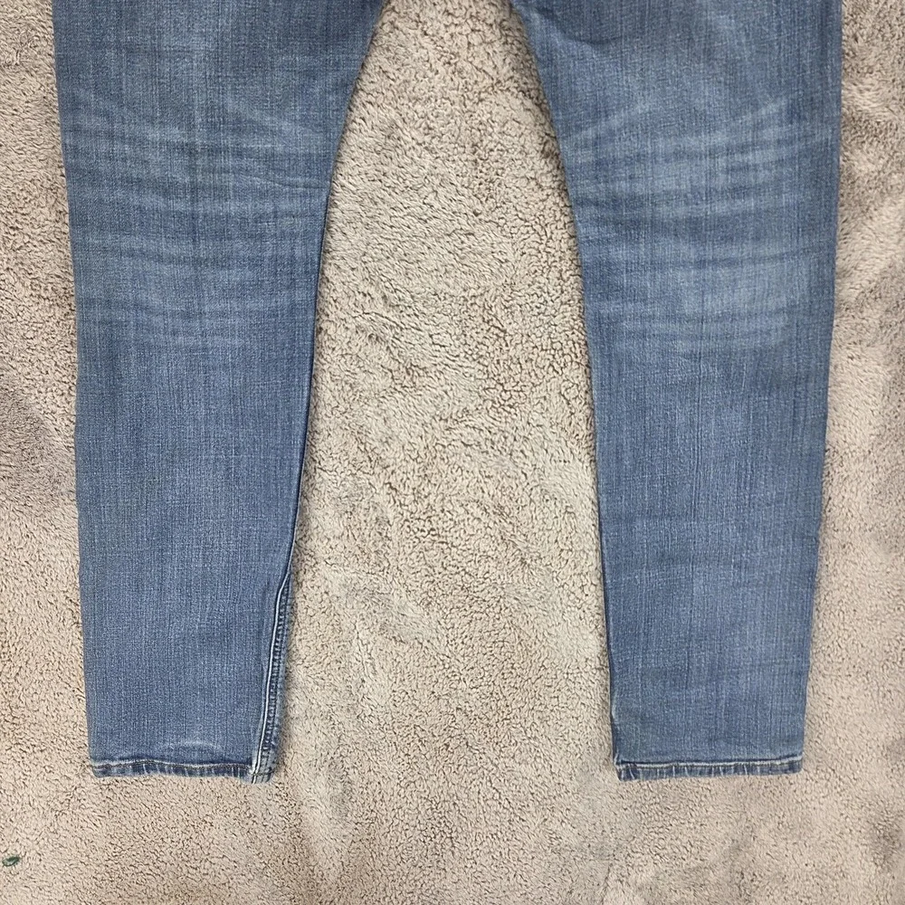 Diesel Jeans Mens 33x32 Blue D-Luster Slim Button Fly Stretch Light Wash OIHAR